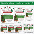 school pto pta fundraising flyer christmas